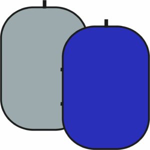 Fond bleu ovale 200cm x 150cm